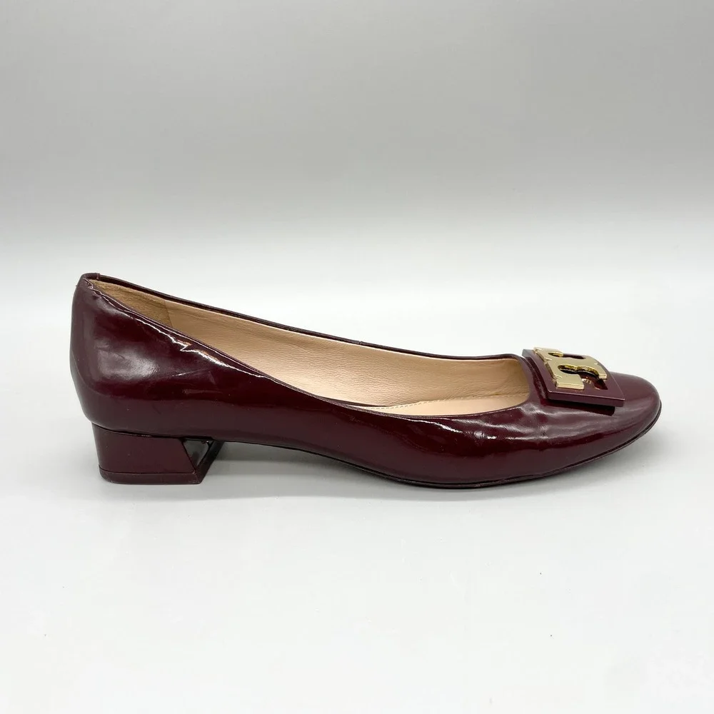 Tory Burch burgundy wine